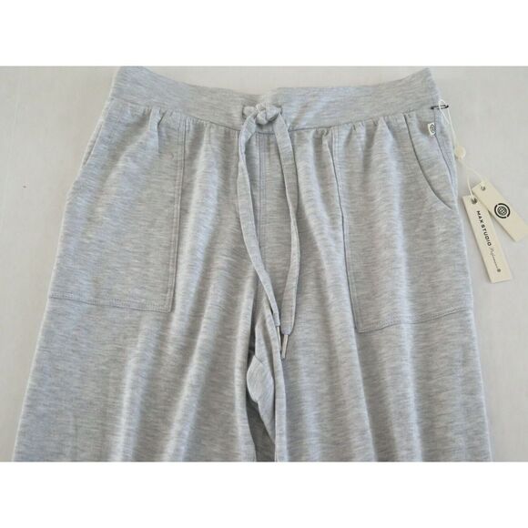 Max Studio Performance Sz Small MA0234B00 PullOn Crop Jogger Mesh Gray Pants $65 - Picture 6 of 8